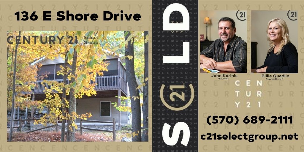 SOLD! 136 E Shore Drive Paupackan Lake Estates